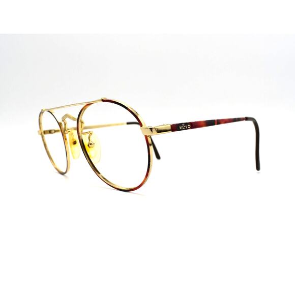 Revo 968/005 Tortoise Red/Black/Gold Sunglasses FRAMES ONLY with Case - GOOD